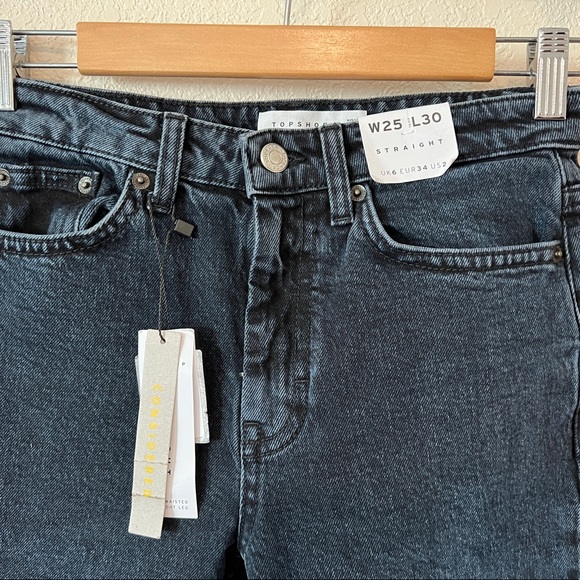 NWT TOPSHOP cropped length jeans 25 - Picture 6 of 9